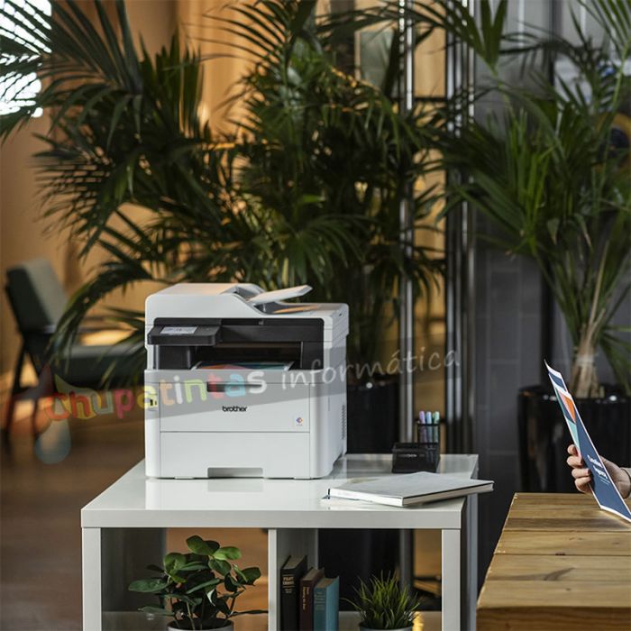 Brother MFC-L3760CDW Impresora Multifunción Color Laser LED Wifi Dúplex Fax 26ppm-8