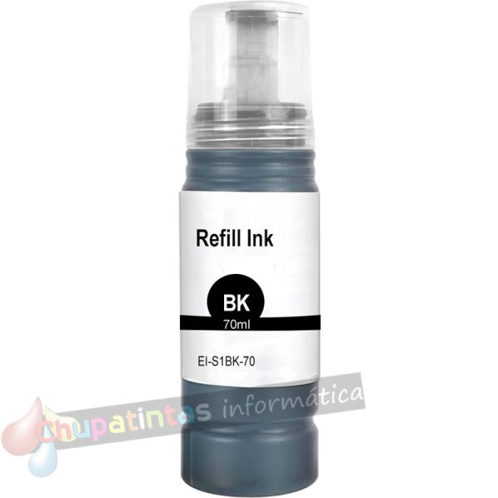 Epson 102/103/104/105/107/T6641/T6731 Negro Botella de Tinta Genérica Negro