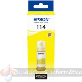 Epson 114 Amarillo Botella de Tinta Pigmentada Original - C13T07B440-1