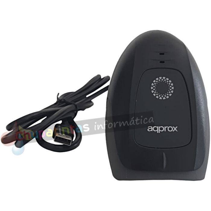 Approx Lector de Códigos de Barras 1D USB - Indicador LED, Beeper - Velocidad 300 veces por Segundo - Color Negro-4
