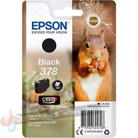 Epson 378 Negro Cartucho de Tinta Original - C13T37814010