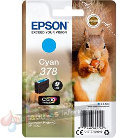 Epson 378 Cian Cartucho de Tinta Original - C13T37824010