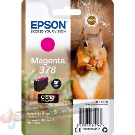 Epson 378 Magenta Cartucho de Tinta Original - C13T37834010