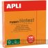 Apli Notas Adhesivas Funny 75x75mm - Bloc de 100 Hojas - Adhesivo de Calidad - Color Naranja Fluorescente-1