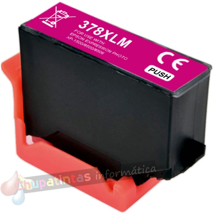 Epson 378XL Magenta Cartucho de Tinta Genérico - Reemplaza C13T37934010/C13T37834010