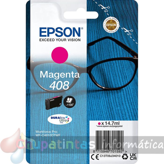 Epson 408 Magenta Cartucho de Tinta Original - C13T09J34010