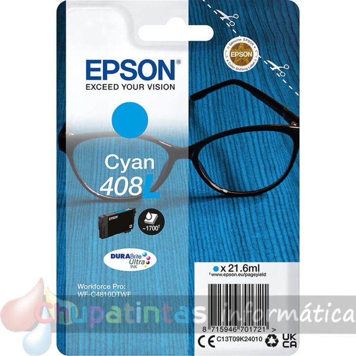 Epson 408L Cian Cartucho de Tinta Original - C13T09K24010