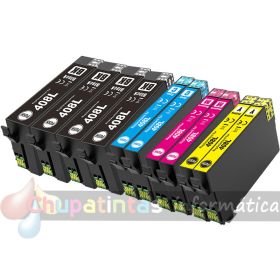 EPSON 408L Pack Ahorro 10 Cartuchos de Tinta Genericos