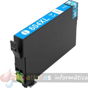 Epson 604XL Cian Cartucho de Tinta Genérico - Reemplaza C13T10H24010/C13T10G24010