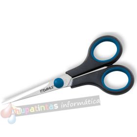 Dahle 54405 Office Comfort-Grip Tijeras de Acero Templado 14cm - Hojas Afiladas - Mangos Revestidos de Goma