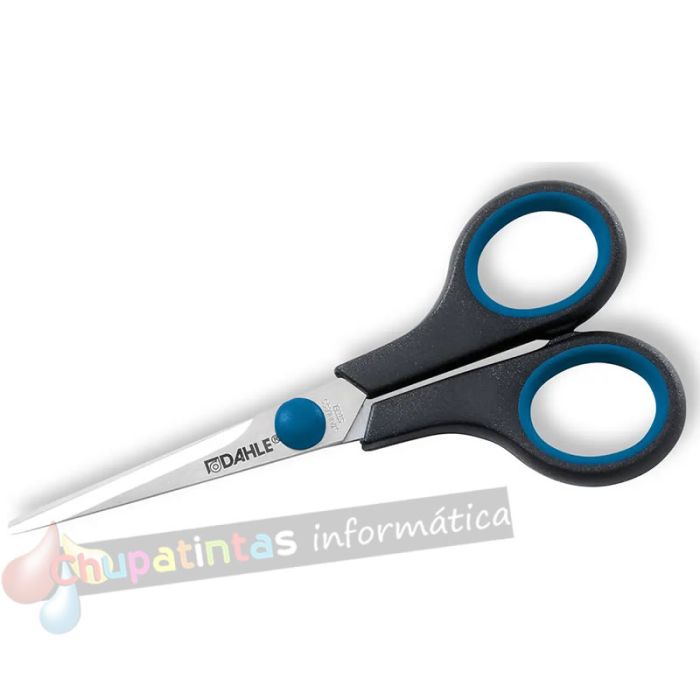 Dahle 54405 Office Comfort-Grip Tijeras de Acero Templado 14cm - Hojas Afiladas - Mangos Revestidos de Goma