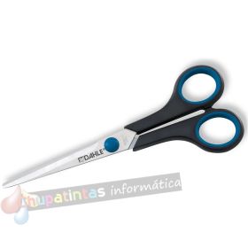 Dahle 54407 Office Comfort-Grip Tijeras de Acero Templado 18cm - Hojas Afiladas - Mangos Revestidos de Goma