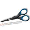 Dahle 54305 Office Titanium Tijeras de Acero Templado 13cm - Recubiertas de Titanio - Revestimiento Antiadherente - Mangos Revestidos de Goma
