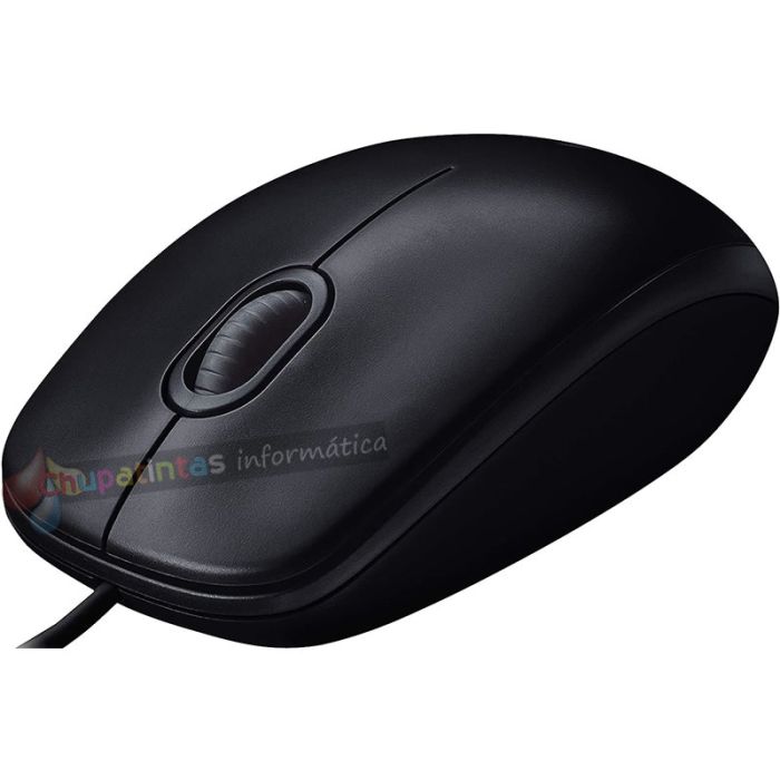 Logitech B100 Ratón USB 800dpi - 3 Botones - Uso Ambidiestro - Cable de 1.80m - Color Negro-3