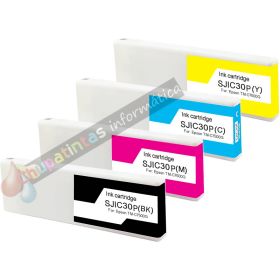 Epson SJIC30P Pack de 4 Cartuchos de Tinta Genéricos
