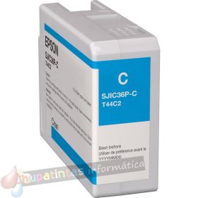 Epson SJIC36P Cian Cartucho de Tinta Original - C13T44C240/SJIC36P(C)