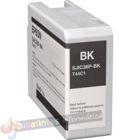 Epson SJIC36P Negro Cartucho de Tinta Original - C13T44C140/SJIC36P(K)