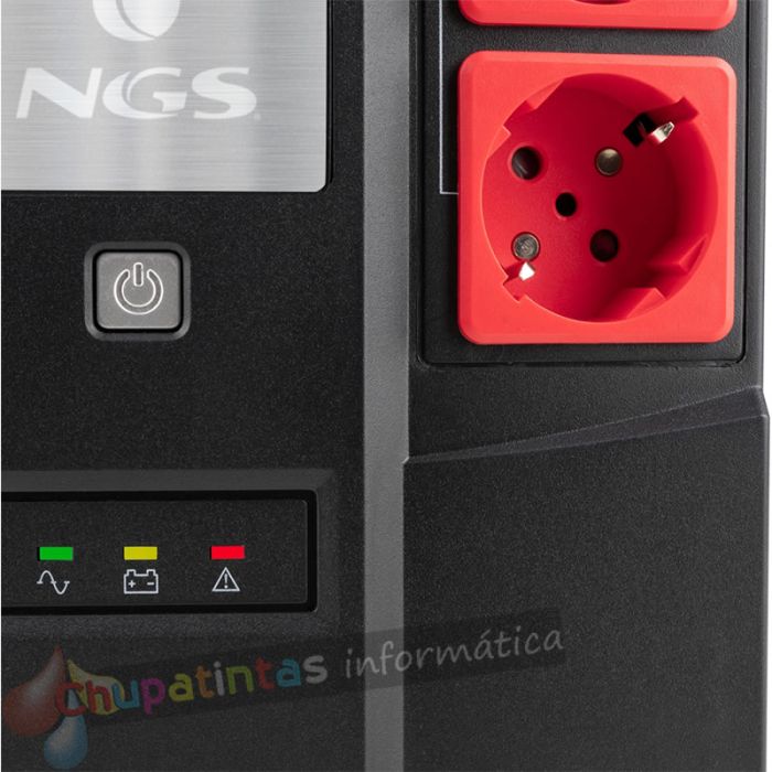 NGS Fortress Bunker SAI 600VA UPS 360W - Batería Incorporada 12V/7 - Tecnología Off Line - Función AVR - Protección-3