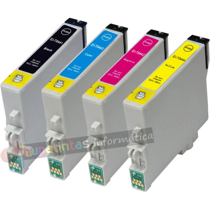 Epson T0445 Pack de 4 Cartuchos de Tinta Genéricos
