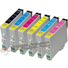 Epson T0487 Pack de 6 Cartuchos de Tinta Genéricos