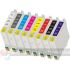 Epson T0540/T0541/T0542/T0543/T0544/T0547/T0548/T0549 Pack de 8 Cartuchos de Tinta Genéricos