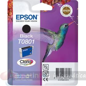 Epson T0801 Negro Cartucho de Tinta Original - C13T08014011