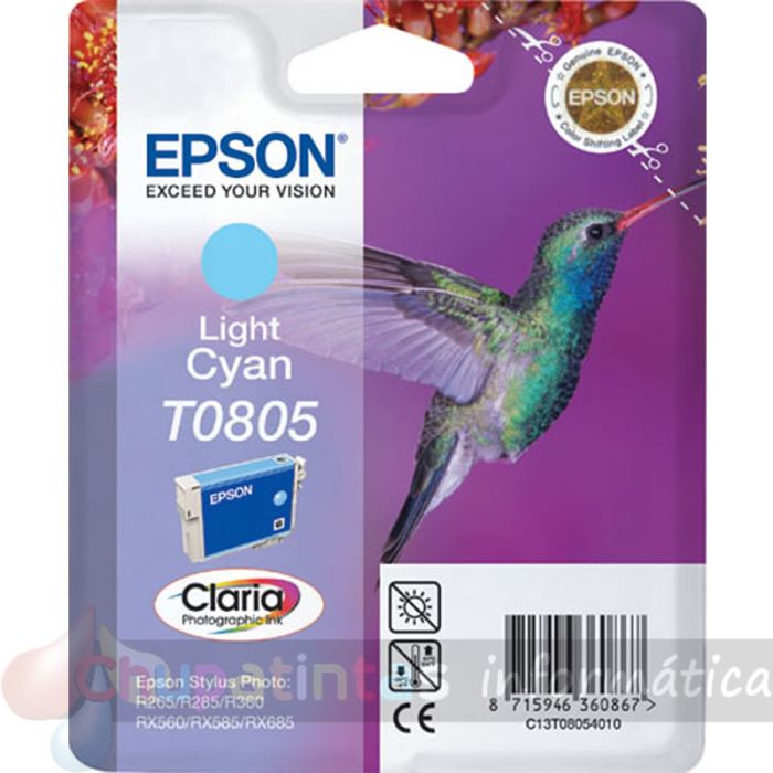 Epson T0805 Cian Light Cartucho de Tinta Original - C13T08054011