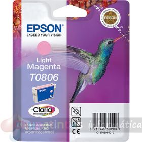 Epson T0806 Magenta Light Cartucho de Tinta Original - C13T08064011