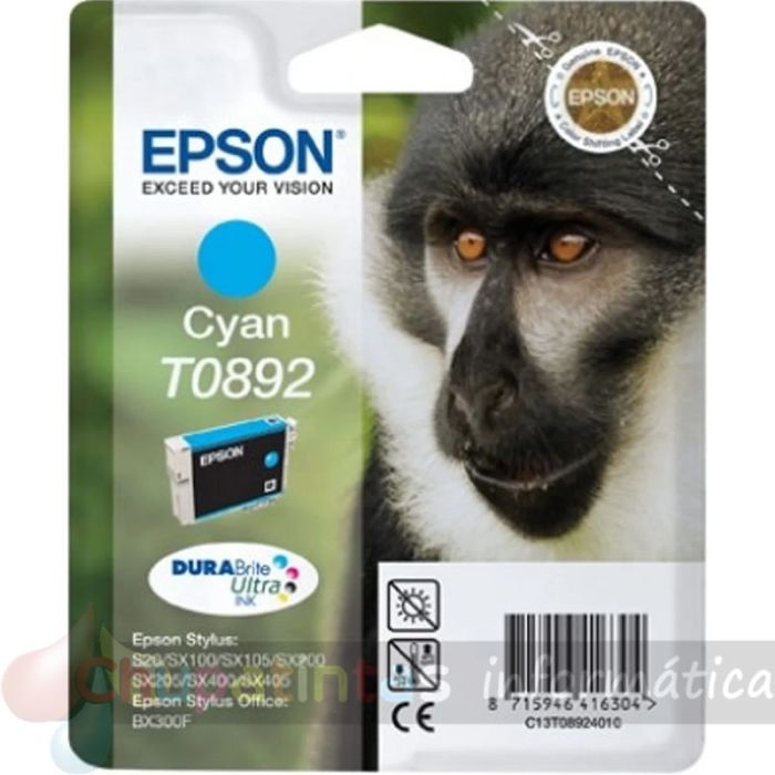 Epson T0892 Cian Cartucho de Tinta Original - C13T08924011