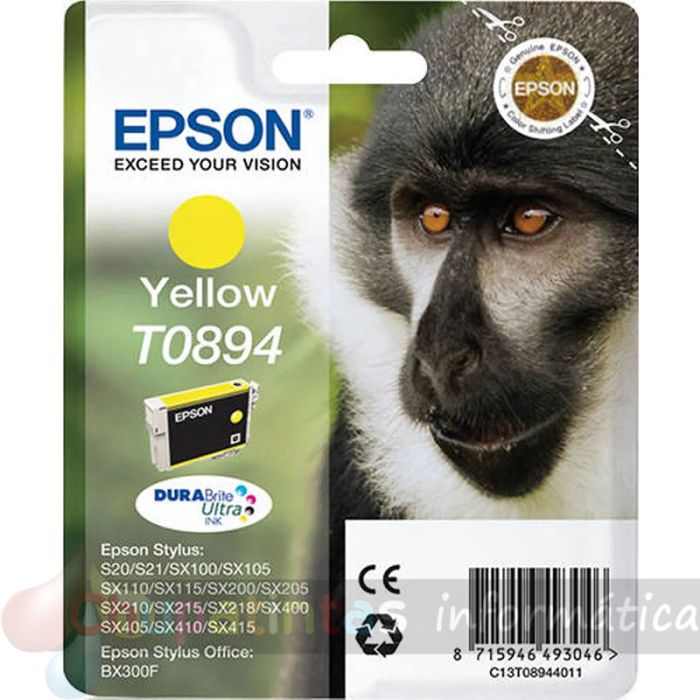 Epson T0894 Amarillo Cartucho de Tinta Original - C13T08944011