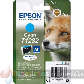 Epson T1282 Cian Cartucho de Tinta Original - C13T12824012