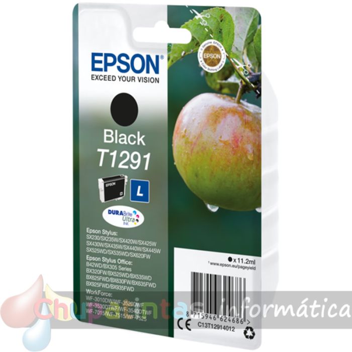 Epson T1291 Negro Cartucho de Tinta Original - C13T12914012-2