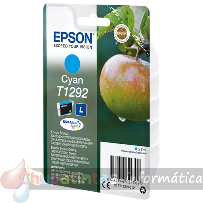 Epson T1292 Cian Cartucho de Tinta Original - C13T12924012-2