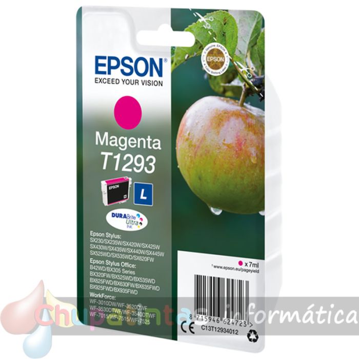 Epson T1293 Magenta Cartucho de Tinta Original - C13T12934012-2