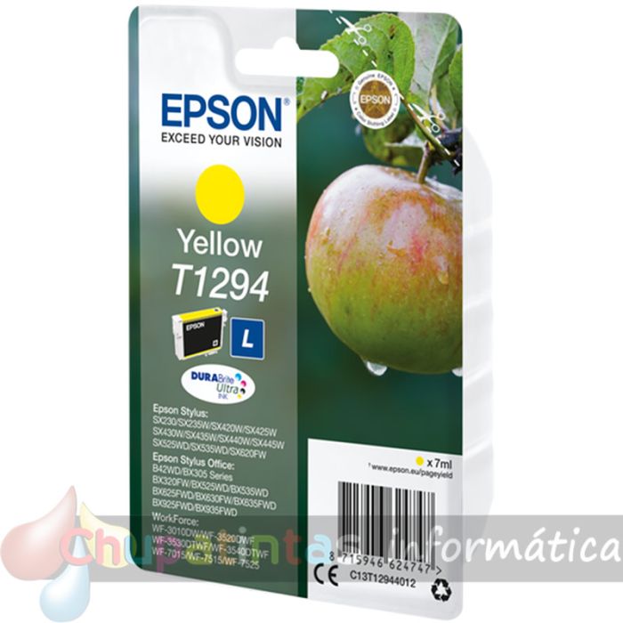 Epson T1294 Amarillo Cartucho de Tinta Original - C13T12944012-2