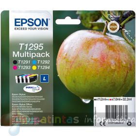 Epson T1295 Pack de 4 Cartuchos de Tinta Originales - C13T12954012-1