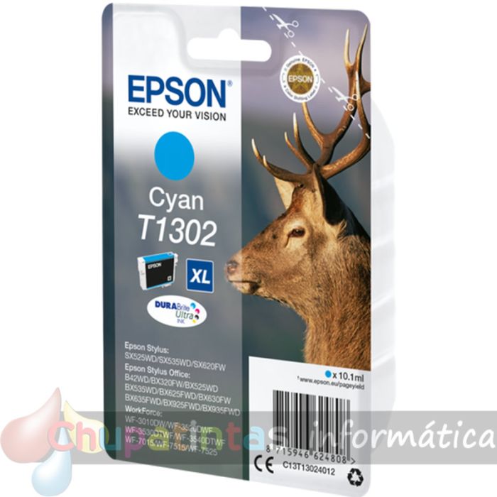Epson T1302 Cian Cartucho de Tinta Original - C13T13024012-2