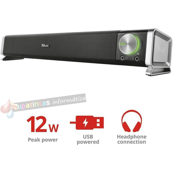 Trust Asto Barra de Sonido USB 12W Negro-7