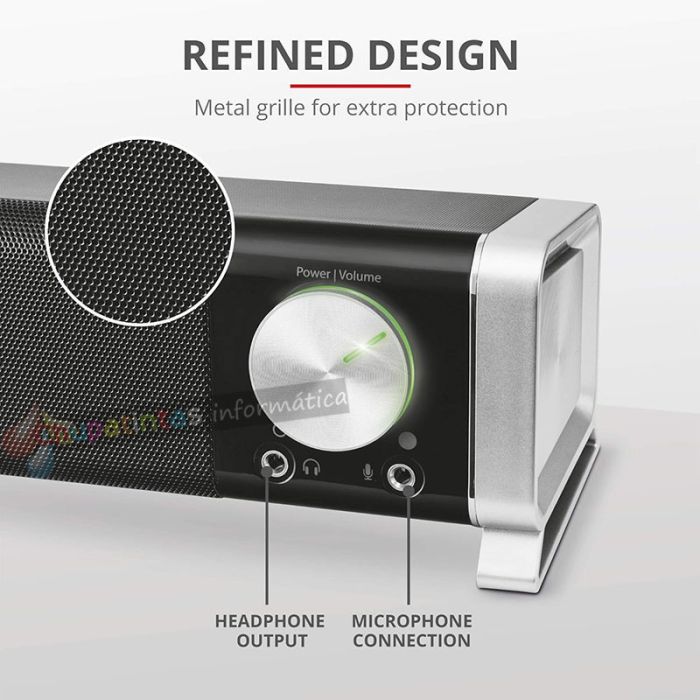 Trust Asto Barra de Sonido USB 12W Negro-6