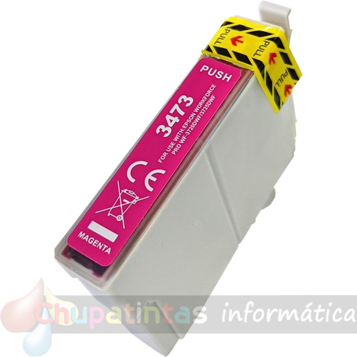 Epson T3473/T3463 (34XL) Magenta Cartucho de Tinta Genérico - Reemplaza C13T34734010/C13T34634010-1
