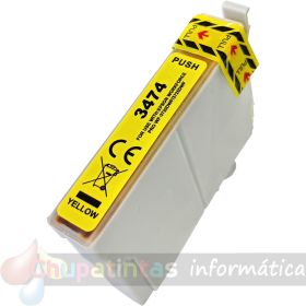 Epson T3474/T3464 (34XL) Amarillo Cartucho de Tinta Genérico - Reemplaza C13T34744010/C13T34644010-1