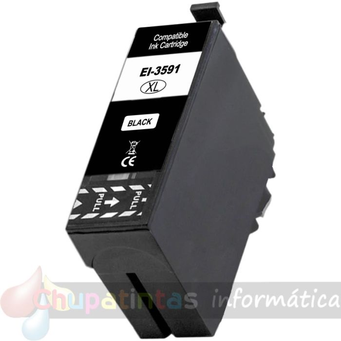 Epson T3591/T3581 (35XL) Negro Cartucho de Tinta Pigmentada Generico - Reemplaza C13T35914010/C13T35814010-1
