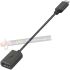 Aisens Cable USB 2.0 3A - Tipo USB-C/M-A Hembra - 15cm - Color Negro-1