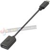 Aisens Cable USB 2.0 3A - Tipo USB-C/M-A Hembra - 15cm - Color Negro