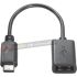 Aisens Cable USB 2.0 3A - Tipo USB-C/M-A Hembra - 15cm - Color Negro-2
