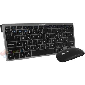 Subblim Combo Multidispositivo - Teclado y Ratón - inalámbrica Bluetooth y - Ratón con batería recargable - Color Negro-1