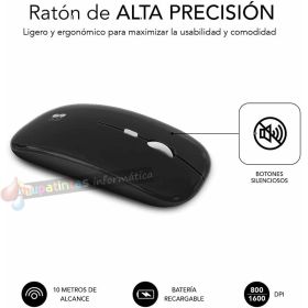 Subblim Combo Multidispositivo - Teclado y Ratón - inalámbrica Bluetooth y - Ratón con batería recargable - Color Negro-4