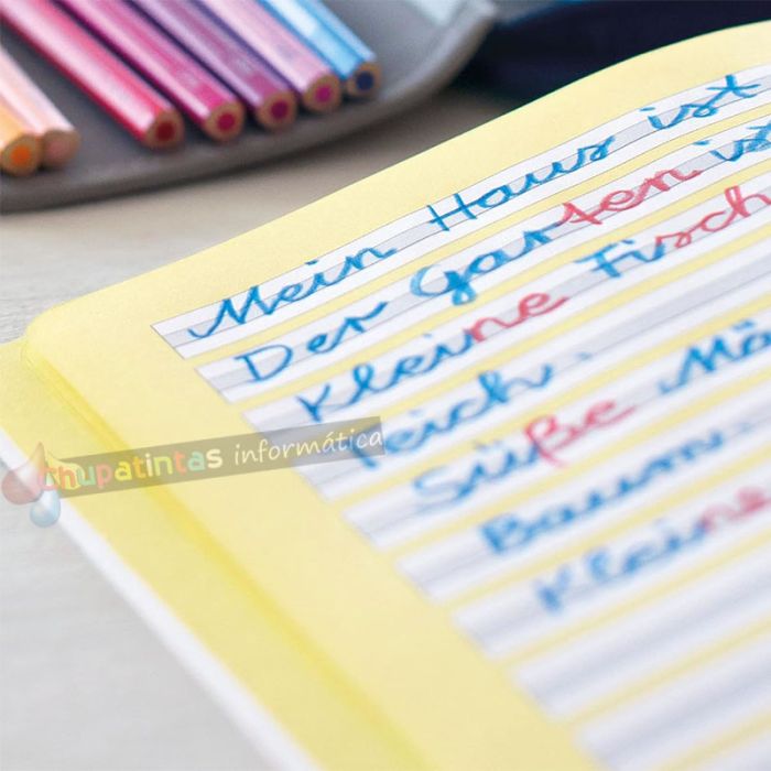 Faber-Castell Janus Lapiz Fino Bicolor Hexagonal - Ecológico - Resistente a la Rotura - Color Rojo/Azul-2