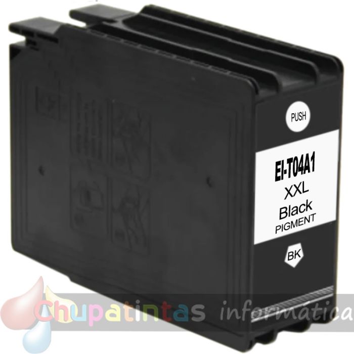 Epson T04A1 Negro Cartucho de Tinta Pigmentada Genérico - Reemplaza C13T04A140