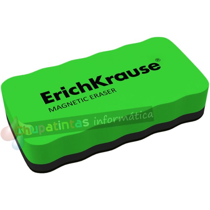 Erichkrause Borrador de Pizarra Blanca Magnético - Limpieza en Seco - Imanes Incorporados - sin Rastros - Color Variado-2